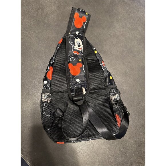Mickey Mouse Nylon Backpack Mouse Ears- Anime-Themed Zippered Crossbody Bag - Picture 5 of 6